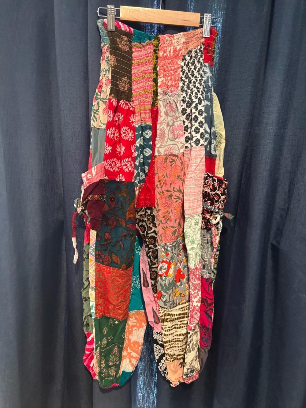 India Boutique Multicolor Patchwork Boho Pants
